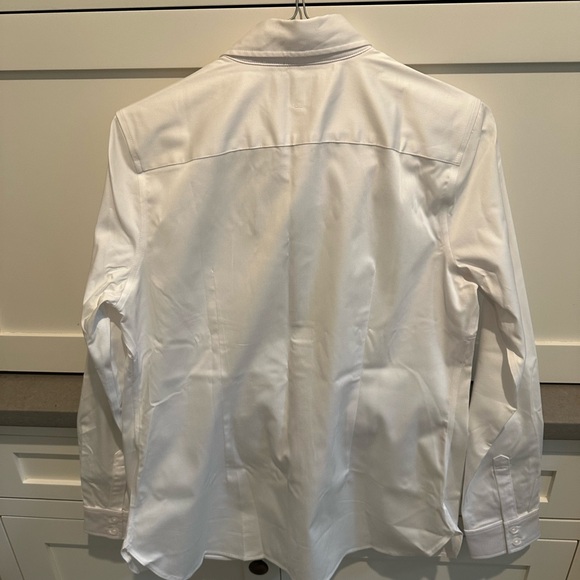 NWT Banana Republic Factory white button down, size 4 - Picture 5 of 8